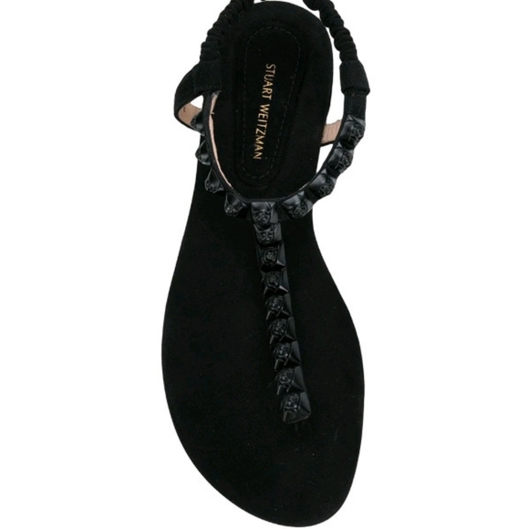 Stuart Weitzman Black Rosebud Sandal - Picture 3 of 10